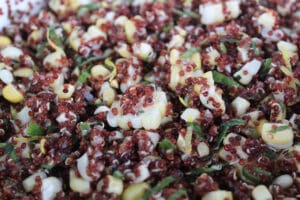 Quinoa salad with corn