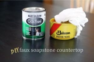 DIY Faux Soapstone Countertops