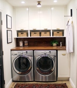 Before and After: A Bathroom Turned Laundry Room - Chris Loves Julia