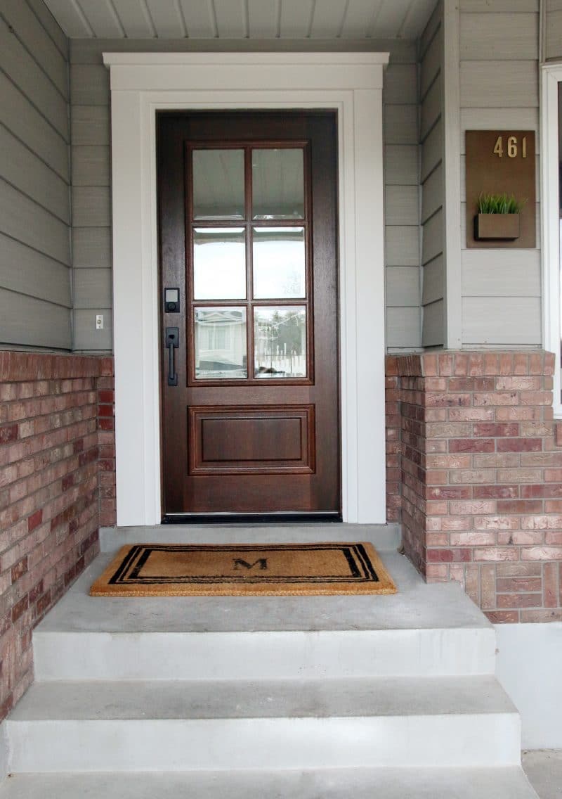 Before and After: Our New Front Door! - Chris Loves Julia