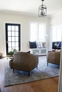 Lowe's Spring Makeover Afters: A Modern Lake House Entry/Sitting Room ...