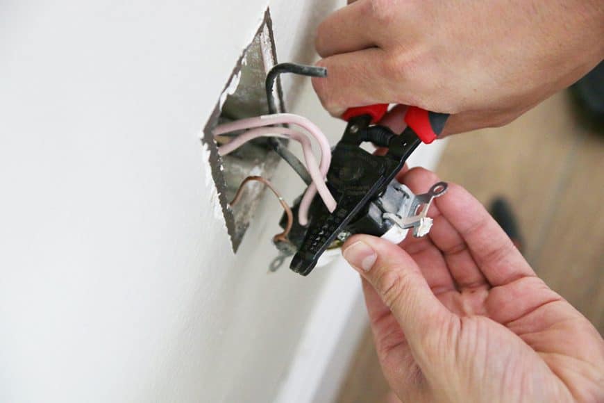 How to Swap Out a Loose (or Broken) Power Outlet - Chris Loves Julia