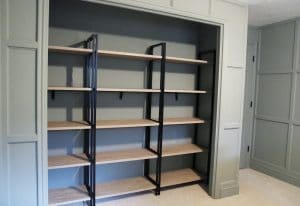 Using Bookcases in a Bedroom Closet