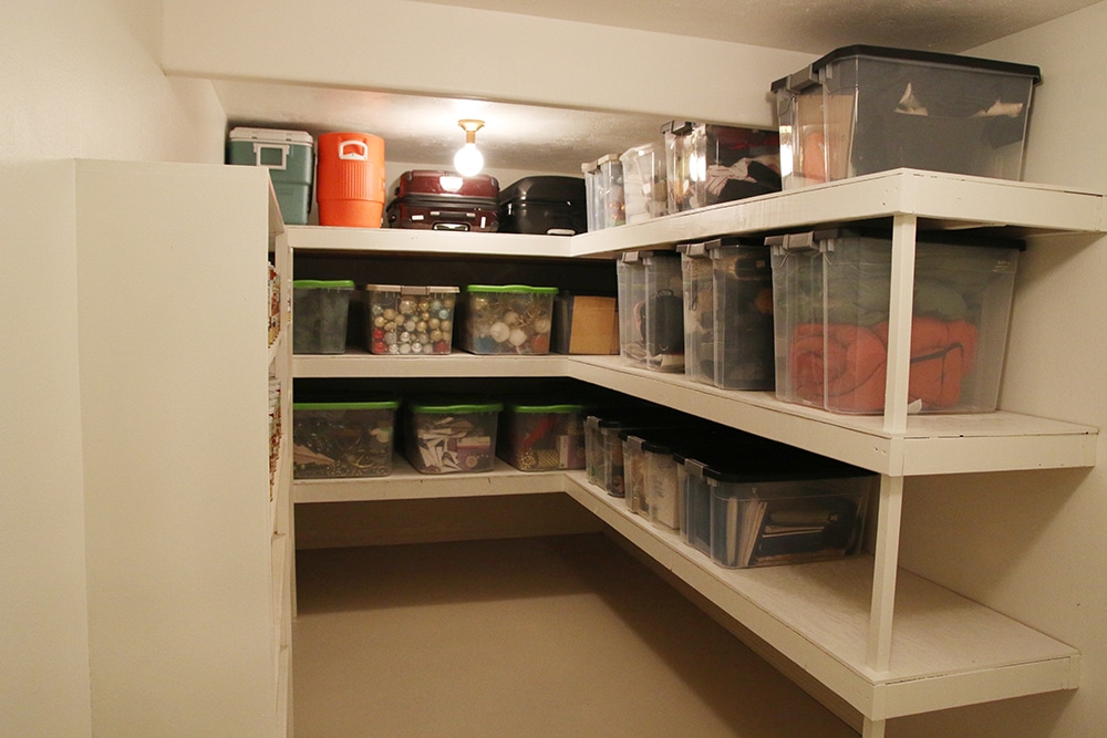 How we finally got our Storage Room Organized! - Chris Loves Julia