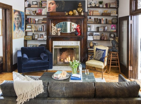 My Sister's Art-Filled, Eclectic Home - Chris Loves Julia
