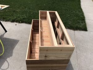 How to Build a Tiered Garden Planter Box - Chris Loves Julia