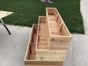 How To Build A Tiered Garden Planter Box - Chris Loves Julia