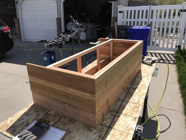 How to Build a Tiered Garden Planter Box - Chris Loves Julia