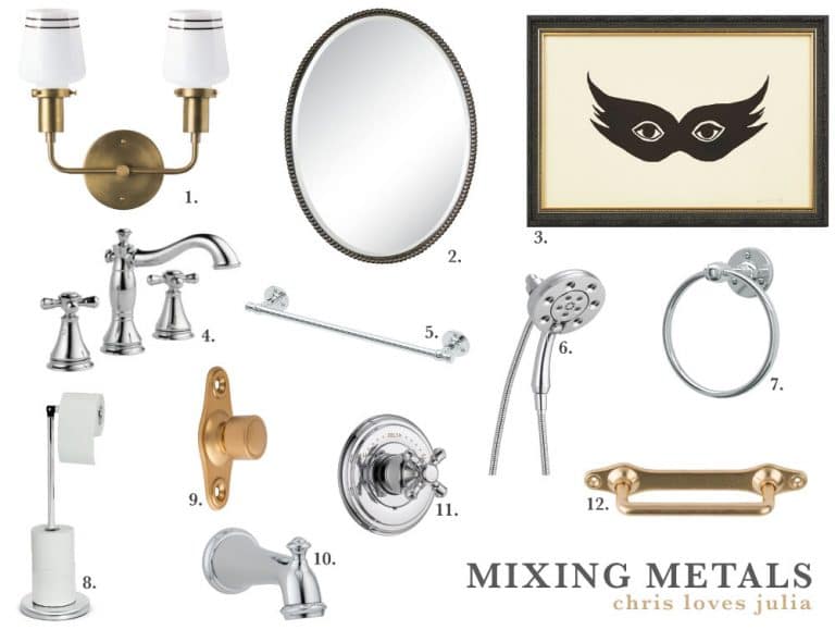 Mixing Metals in the Bathroom 101 - MixeD Metals 768x590