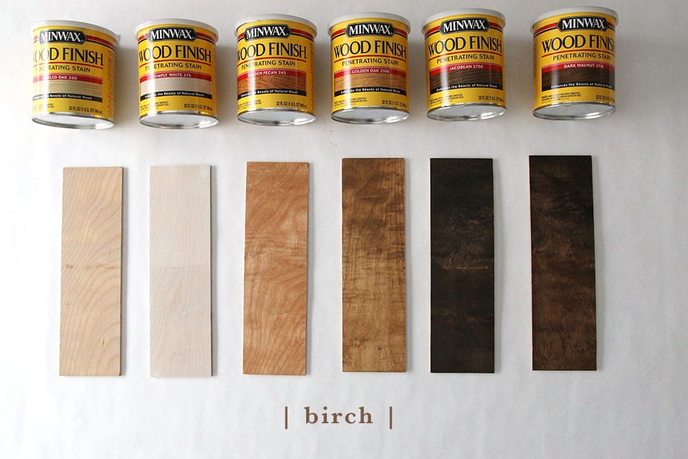 How 6 Different Stains Look On 5 Popular Types of Wood - Chris