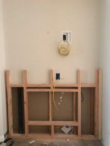 How to DIY a Built-In Electric Fireplace - Chris Loves Julia