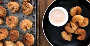 Keto Coconut Shrimp & Creole Cocktail Sauce
