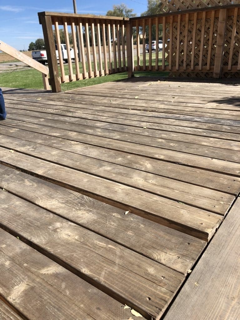 How to Repair, Prep and Restain a Wood Deck - Chris Loves Julia