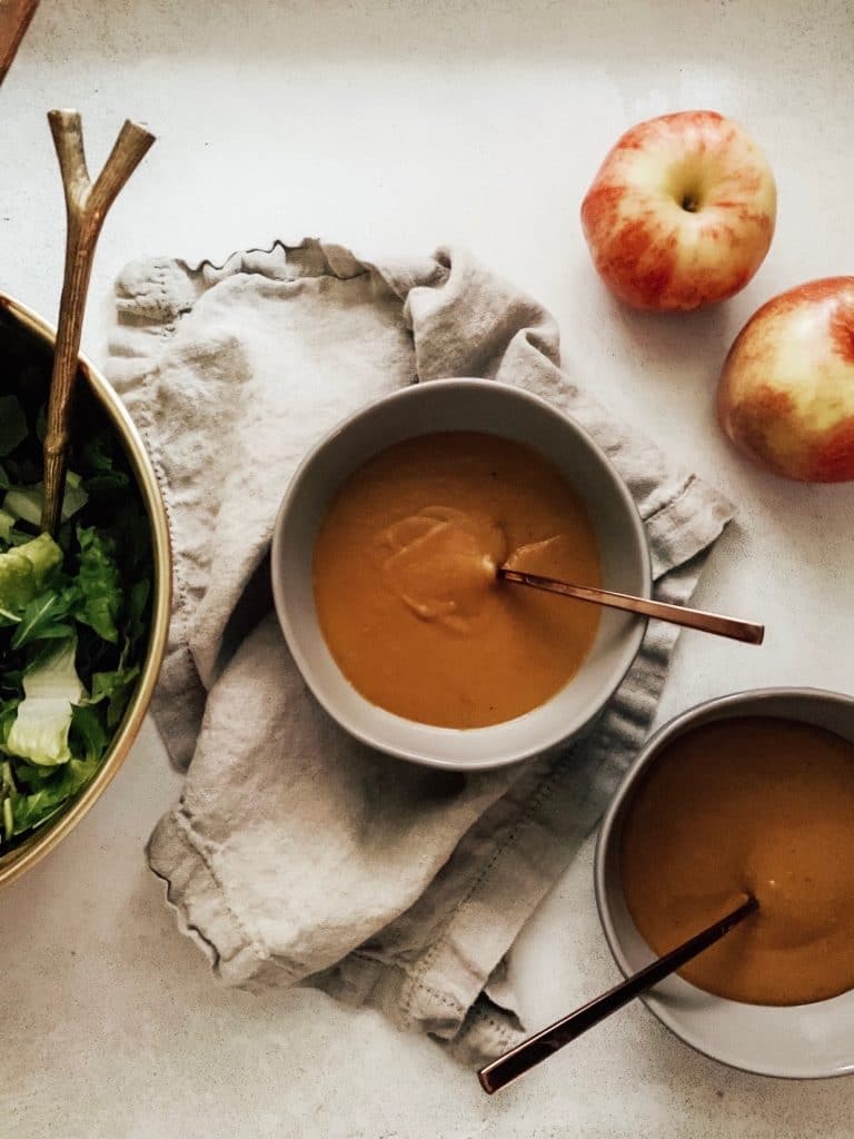 Roasted, dairy free butternut squash soup