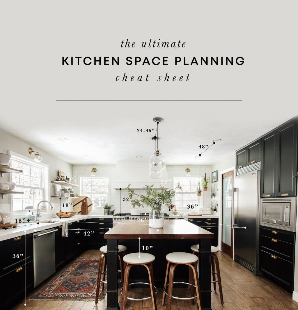 The Ultimate Kitchen Space Planning Cheat Sheet - Chris Loves Julia