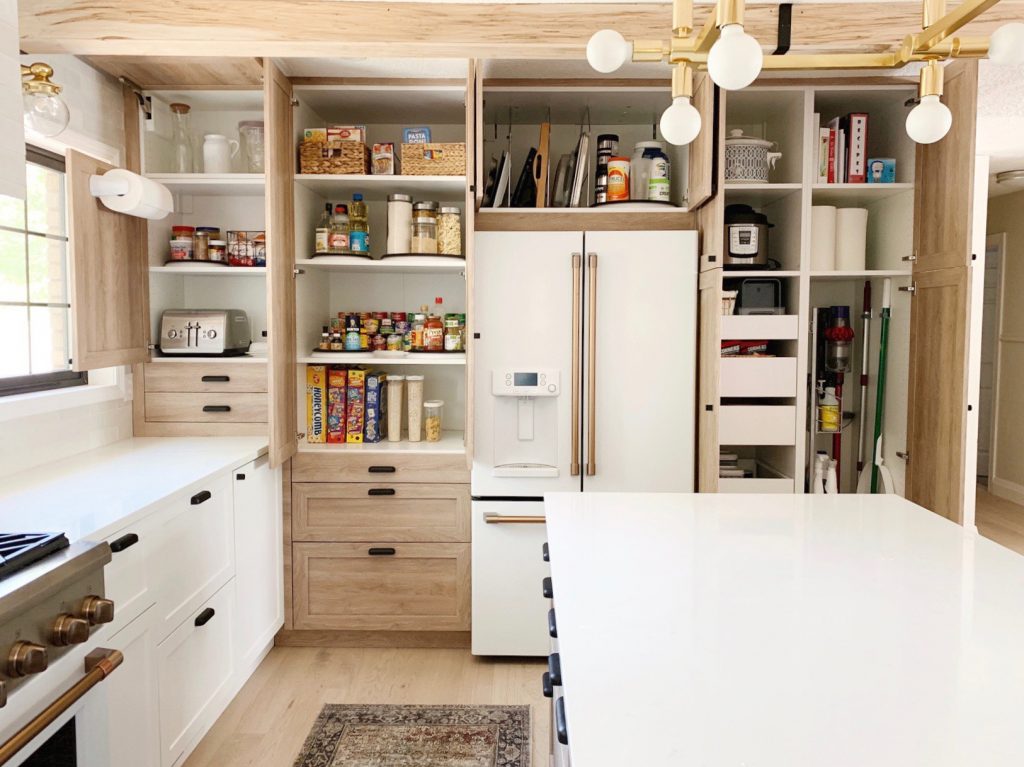 storage kitchen cabinet inside design