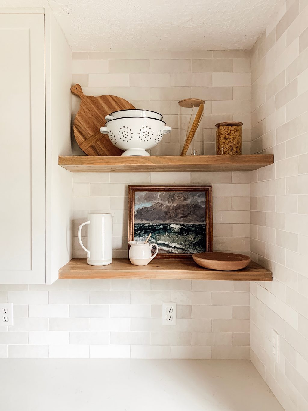 Floating Rectangle Shelf Bathroom Shelf Quality Wood Shelf Kitchen