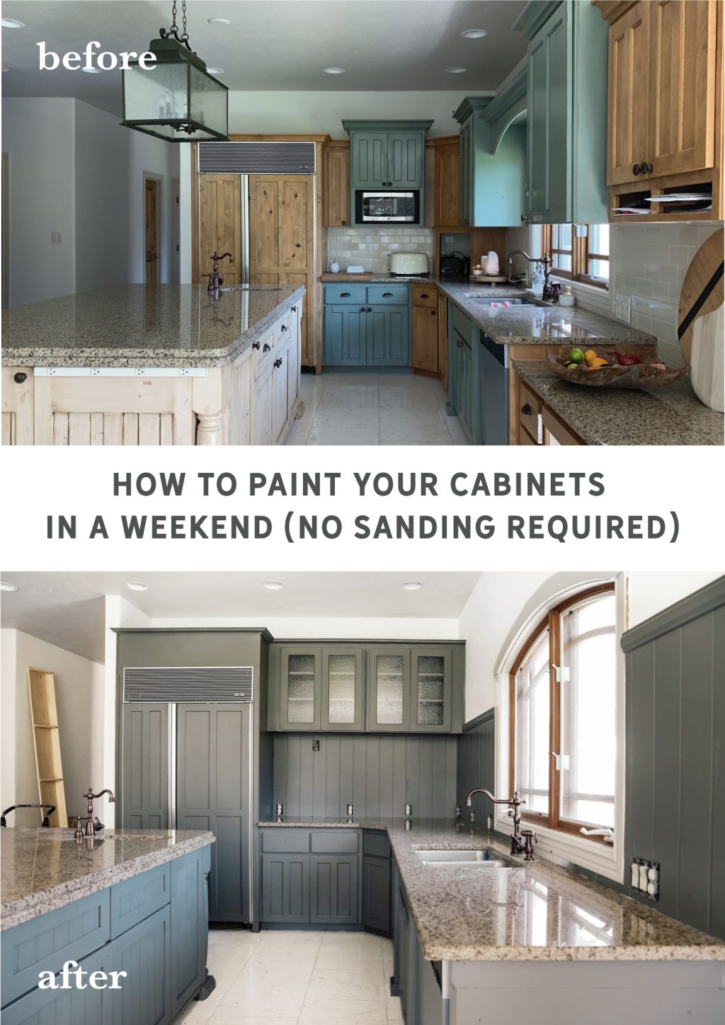 How To Paint Your Cabinets In A Weekend Without Sanding Them