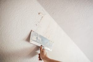 Prepping a Textured Wall for Wallpaper - Chris Loves Julia