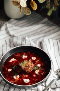 Borscht with Braised Beef Short Ribs