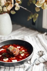 Borscht with Braised Beef Short Ribs
