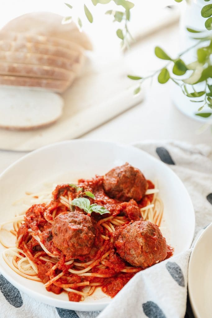 My Recipe for Spaghetti & (Gluten, Dairy, Grain-free) Meatballs