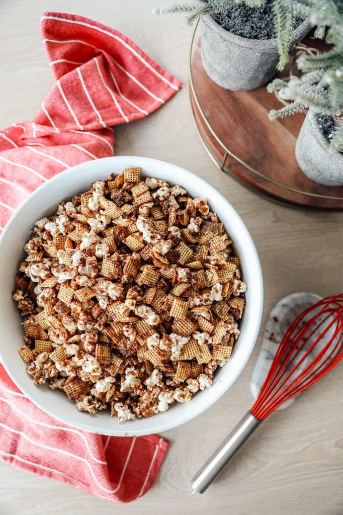 Dairy Free Chocolate Peanut Butter Caramel Corn (also gluten free, vegan)