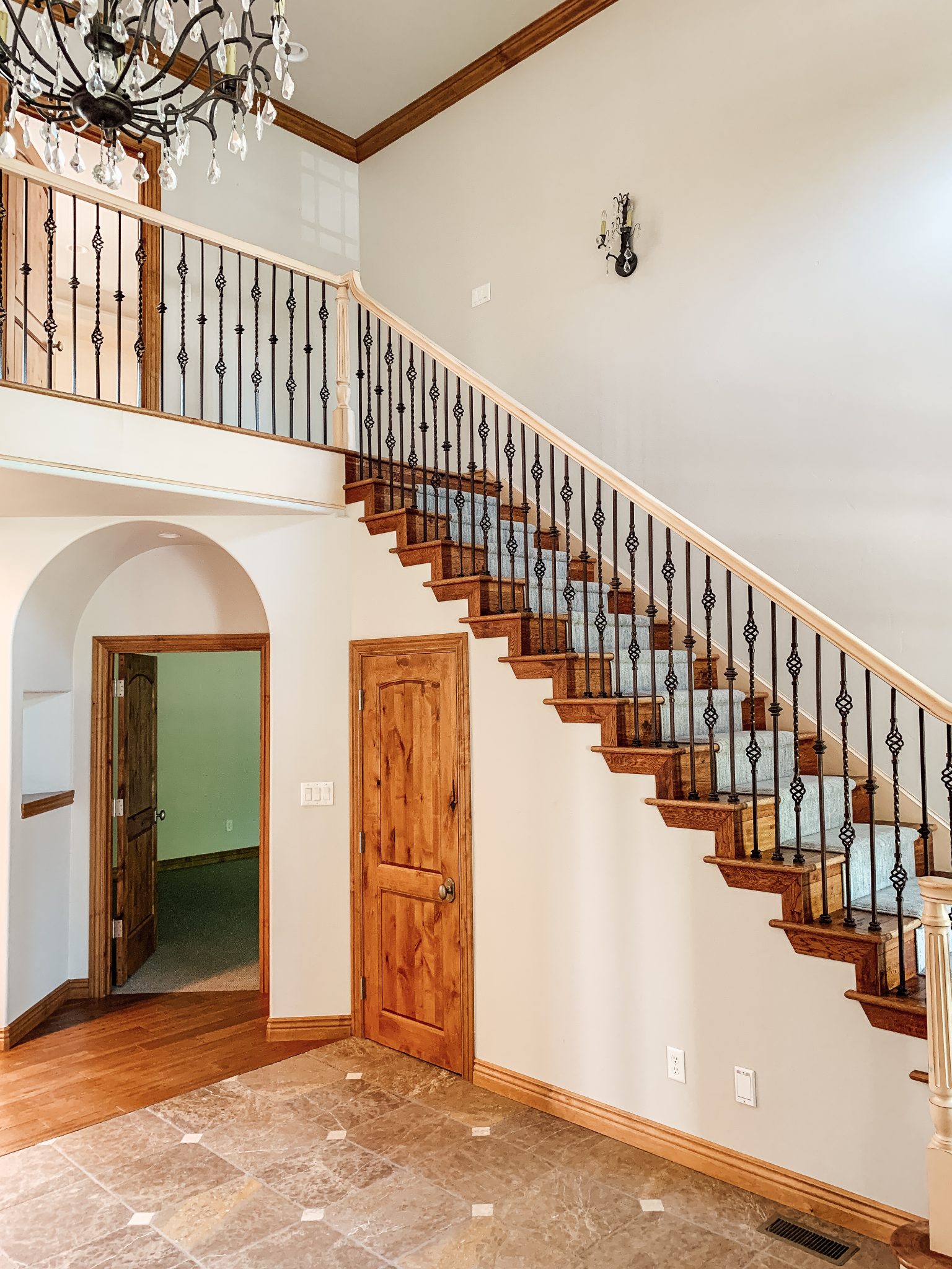 How We Completely Updated Our Stair Railings By Only Swapping Out The Balusters Chris Loves Julia