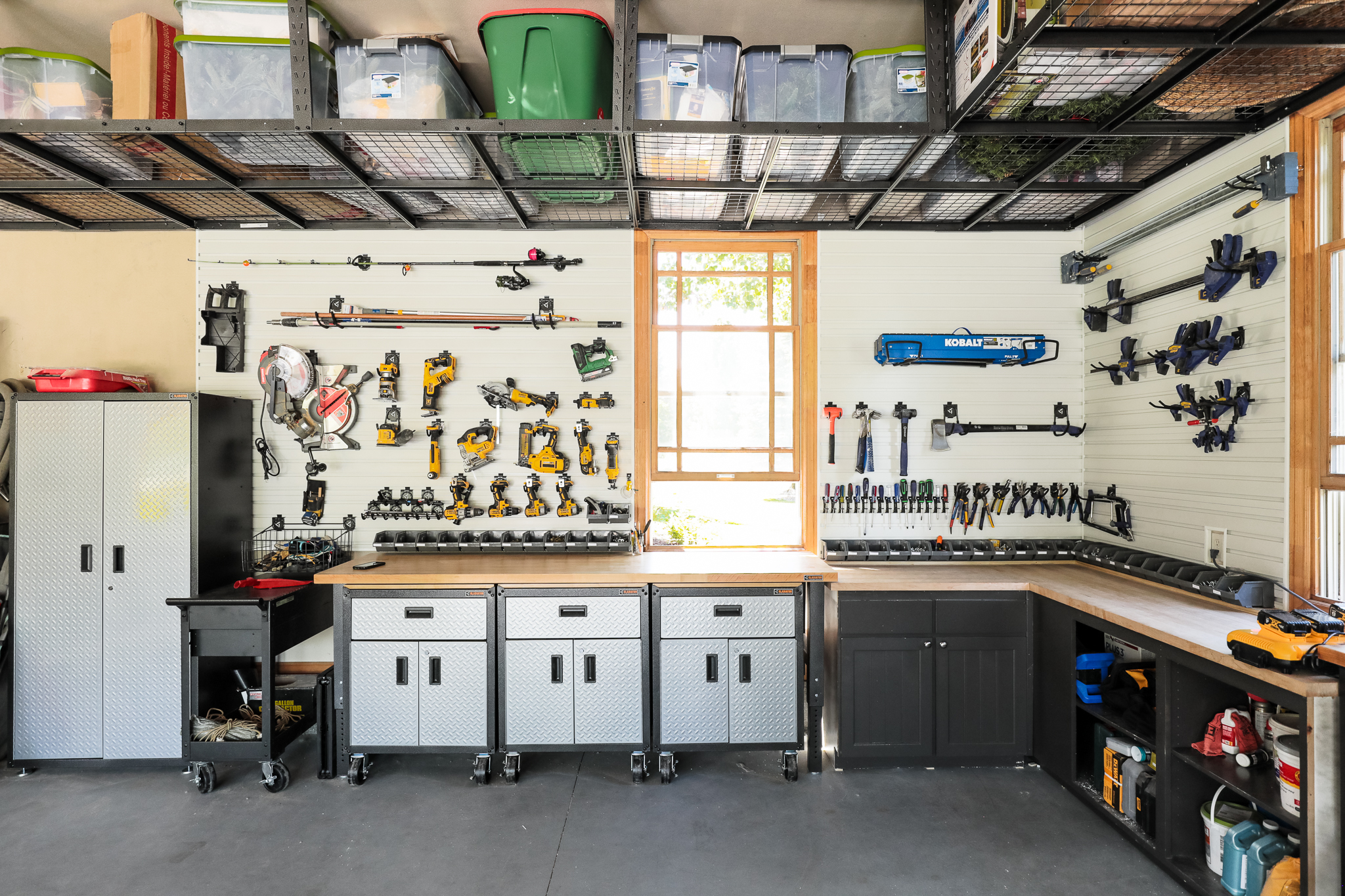 contemporary garage tool storage ideas