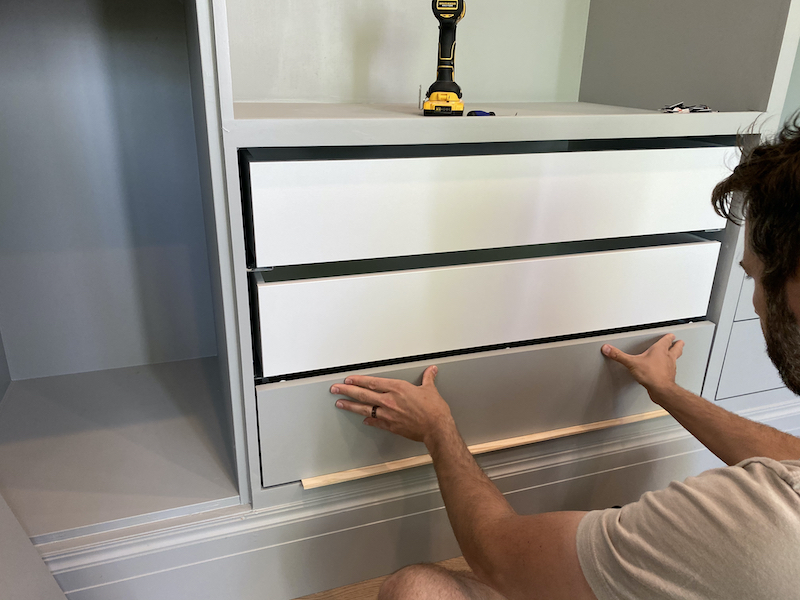 Custom Drawer Fronts for IKEA PAX Closet Drawers Chris Loves Julia