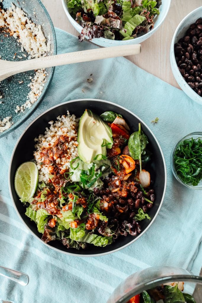 Black Bean Veggie Bowls with Fire-Roasted Salsa