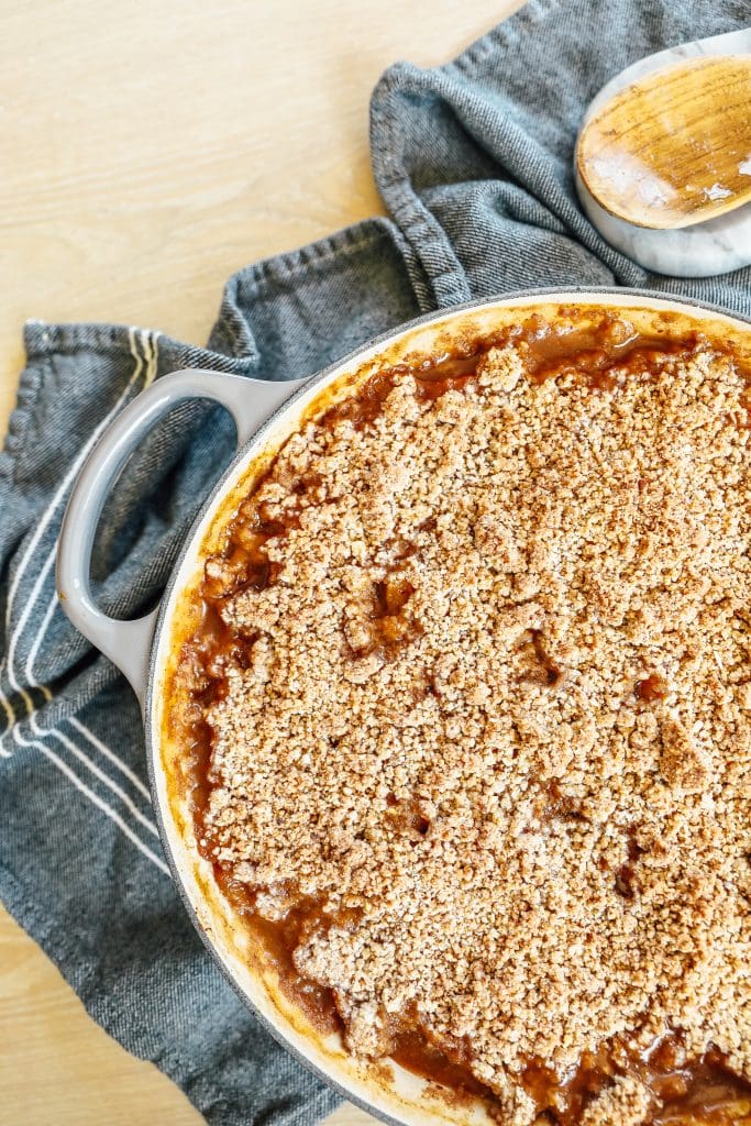Grain free dairy free peach cobbler