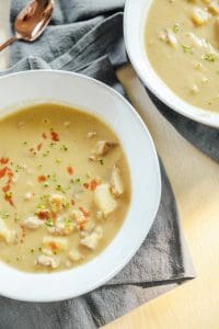 Dairy free, gluten free, grain free turkey sausage and potato soup