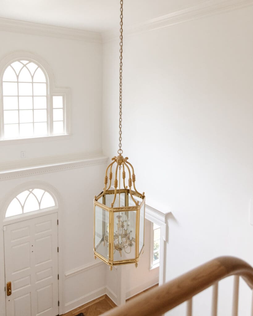 Entryway glass lantern