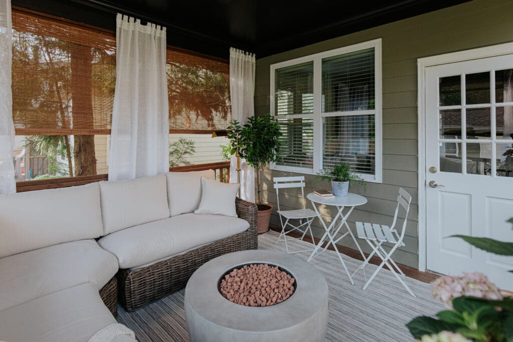 A Screened in Porch Makeover - Chris Loves Julia