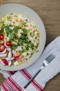 Garden Chicken Salad with Spicy Thousand Island | Chris Cooks