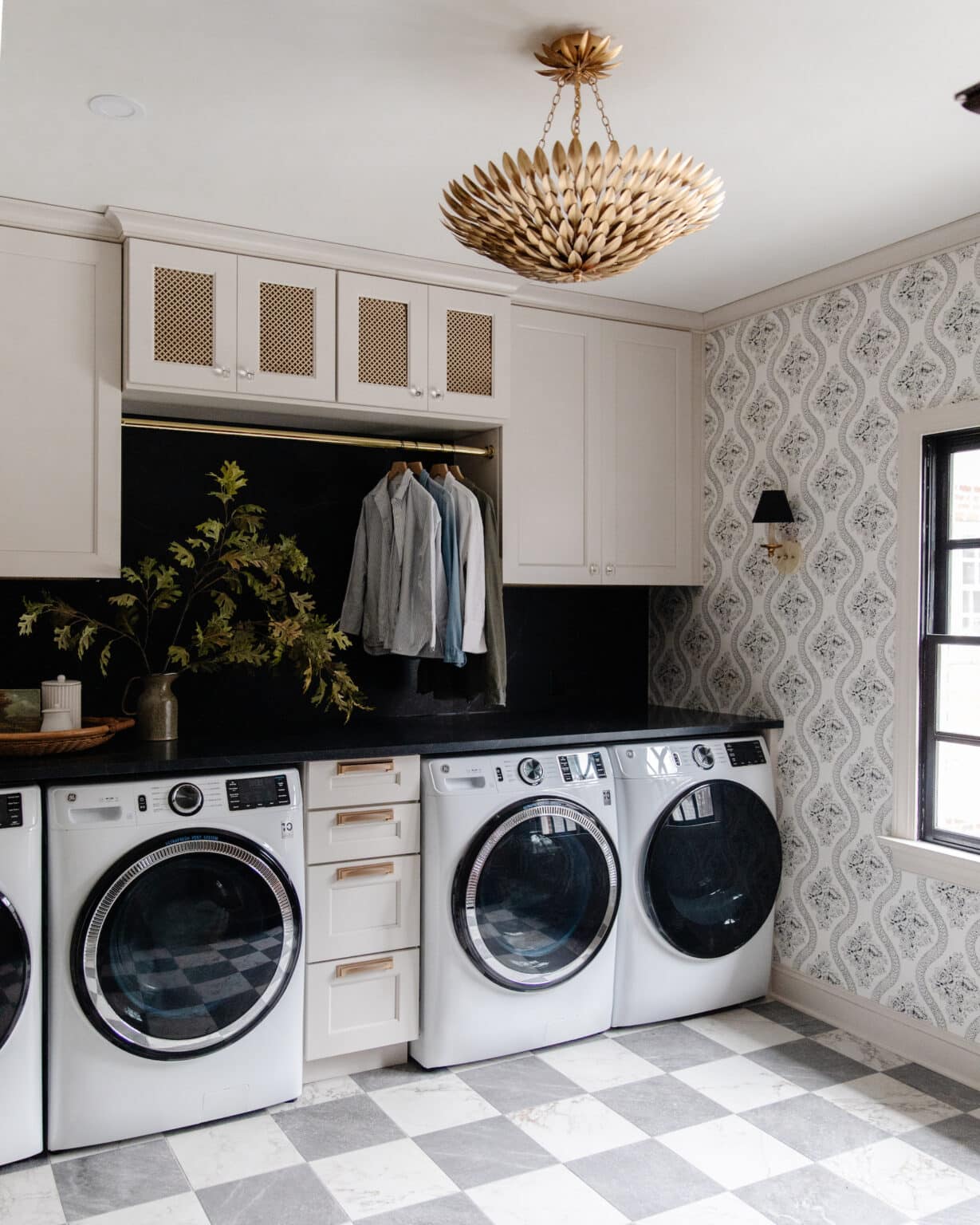 Reveal: The Long-Awaited Modern Colonial Laundry Room - Chris Loves Julia