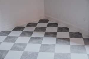 Patching peel & stick floor tiles - Chris Loves Julia