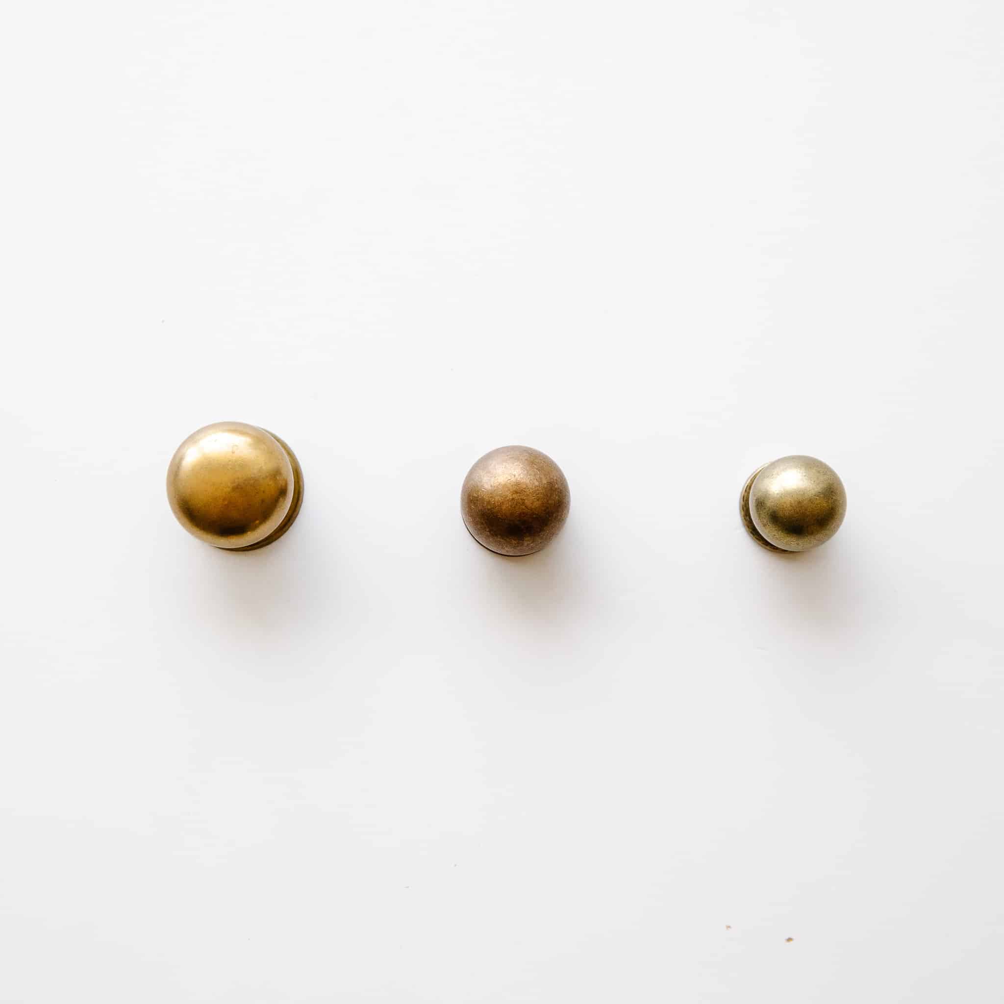 Brass cabinet knobs