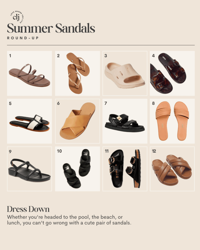 Cute Summer Sandals To Dress Up and Down - Chris Loves Julia