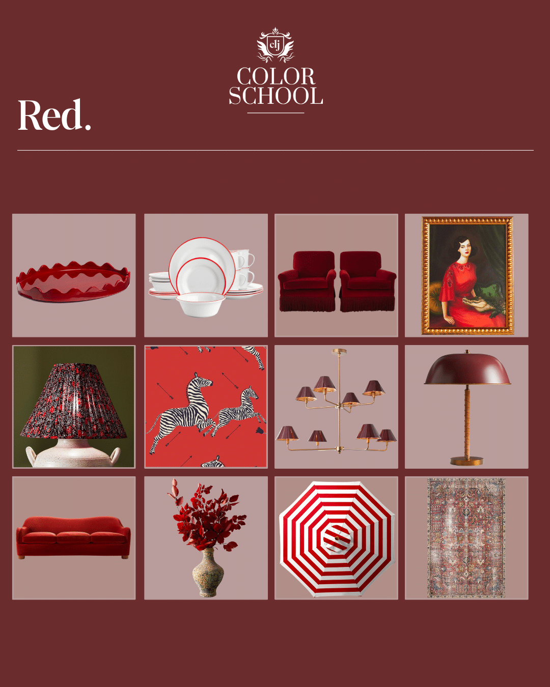 16 Red Color Combinations for Home