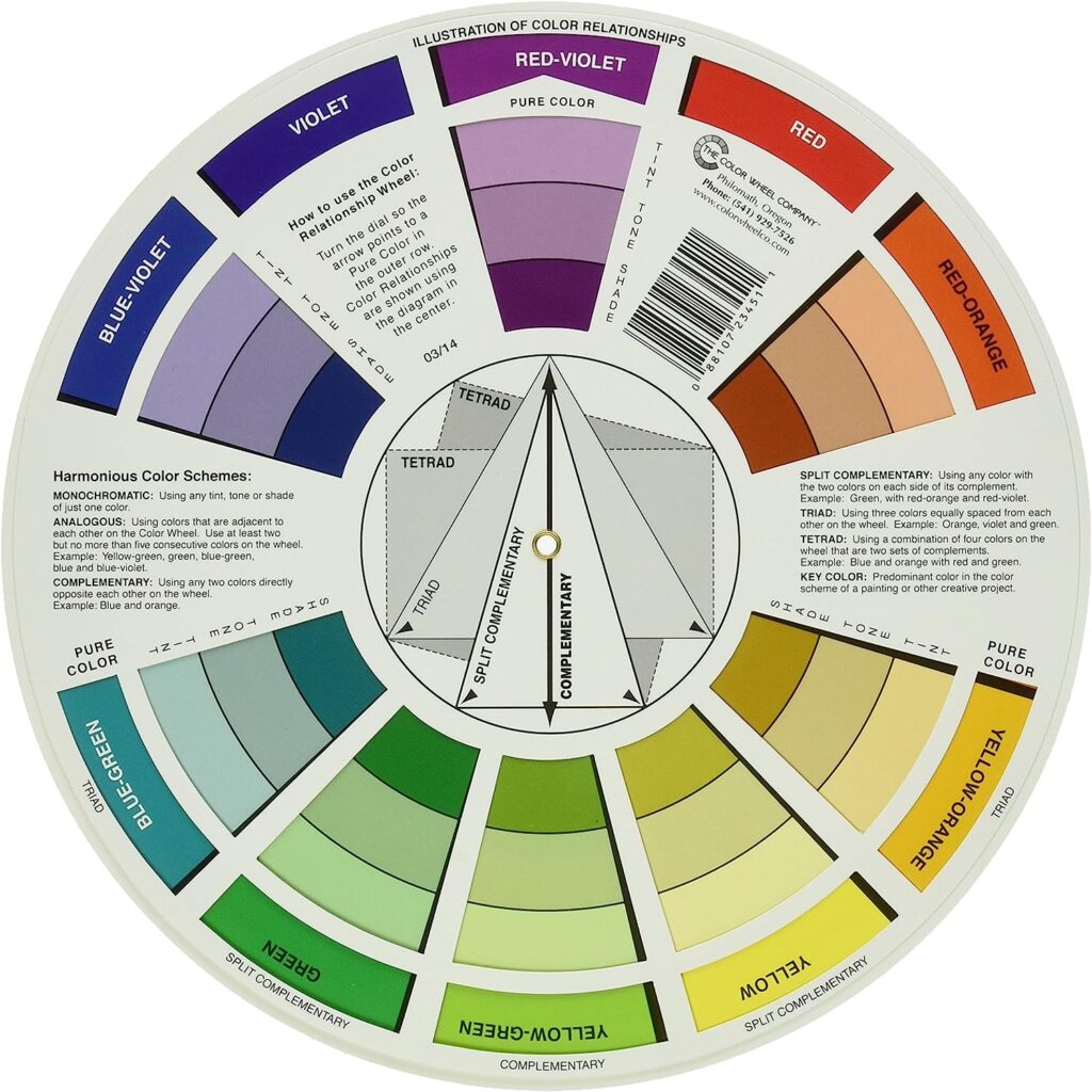 Color wheel - color theory and calculator