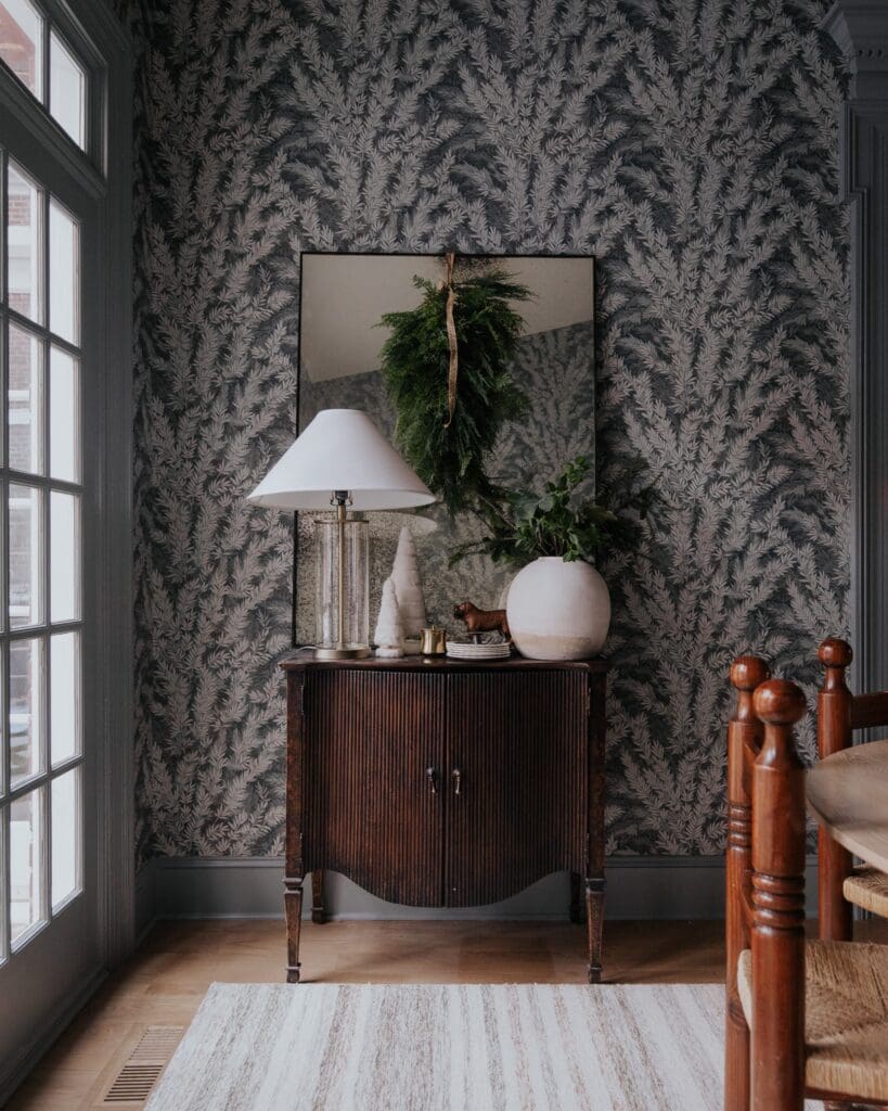 Decorating a corner for the holidays