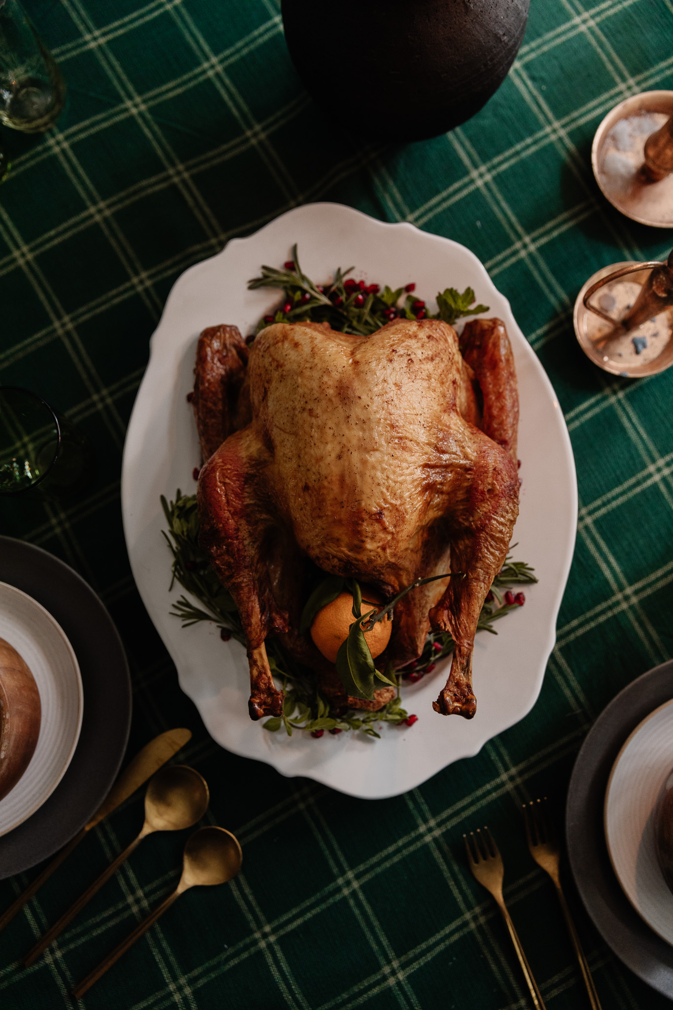 Thanksgiving Turkey in Wood Fired Cook Range - Baking Turkey in