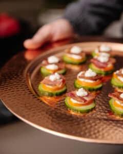 Dairy-Free Party Appetizer - Cucumber & Bacon Bites
