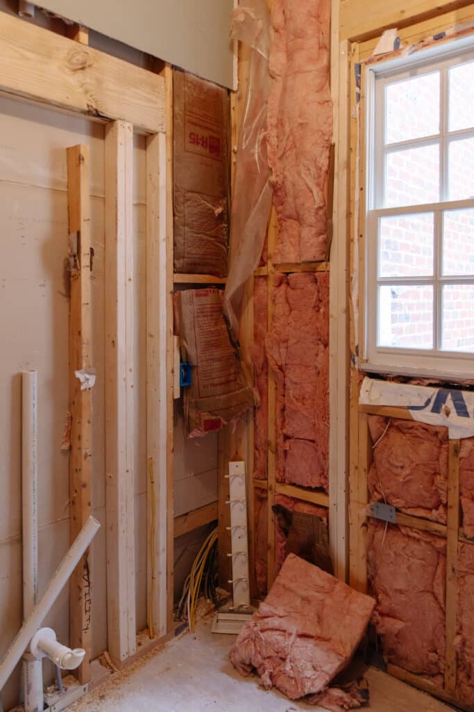 Renovation journal: Demoing the mudroom - Chris Loves Julia