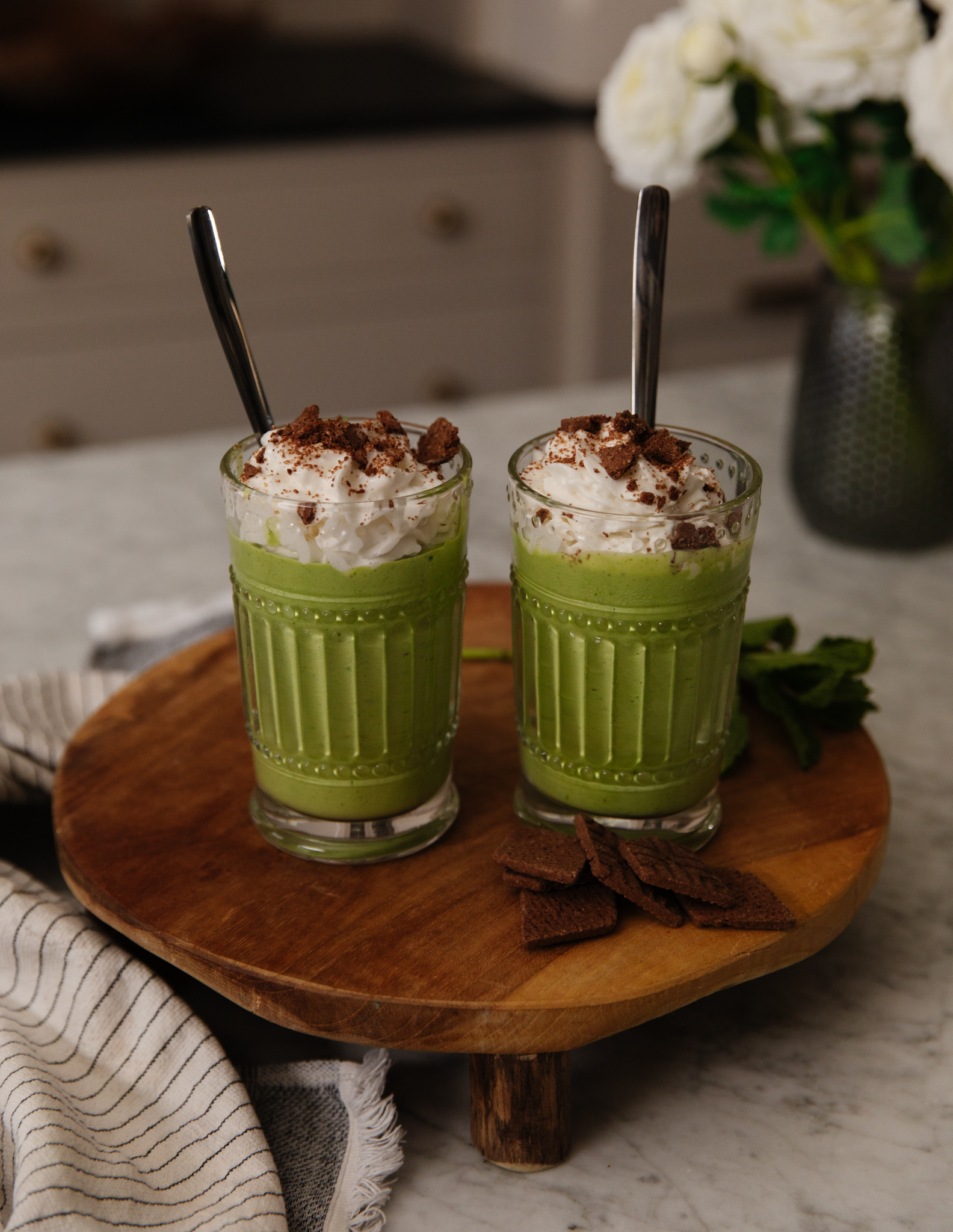Dairy-free take on the viral Shamrock Shake