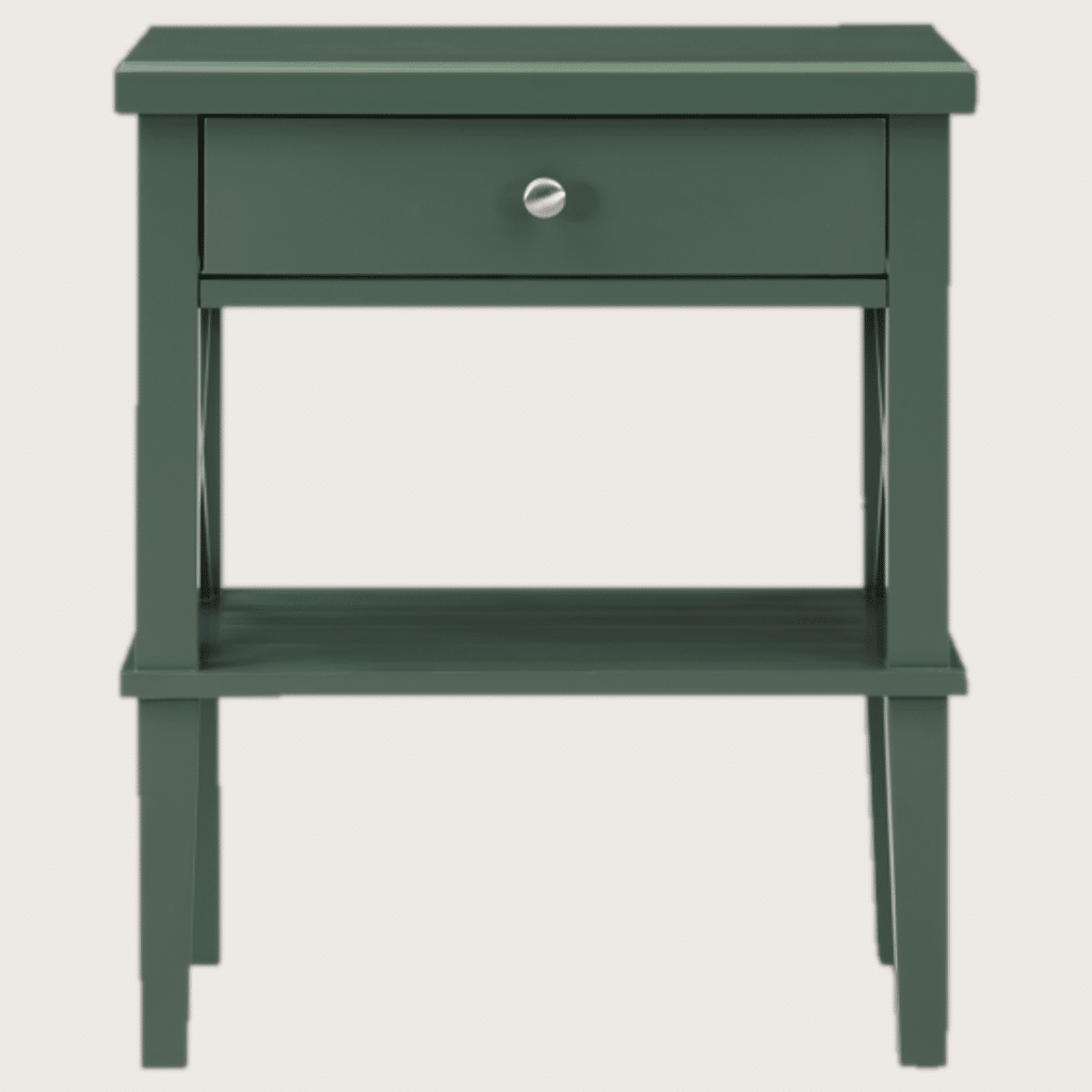 Vintage green nightstand