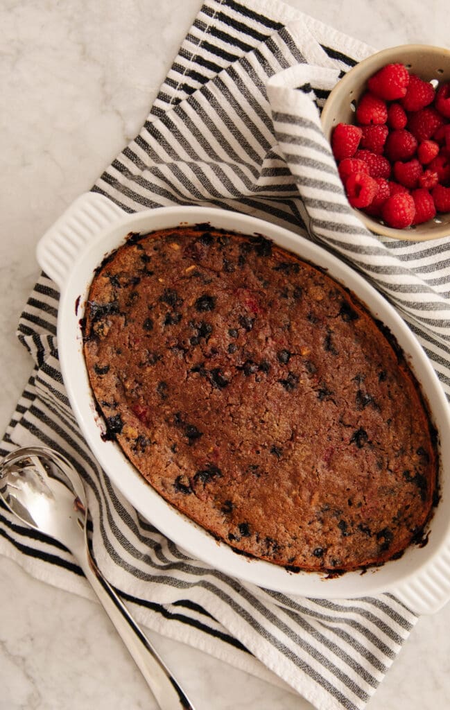 Mixed Berry Dump Cake (Grain-Free, Dairy-Free)