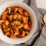 Roast Potatoes & Brussels Sprouts